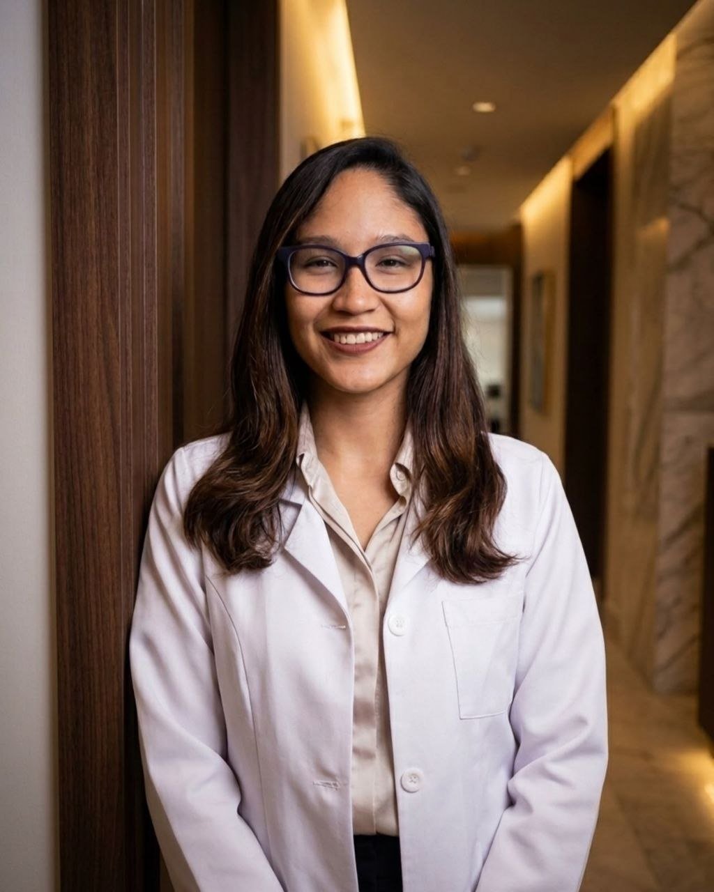 Dra. Andrea Yamasato no consultório